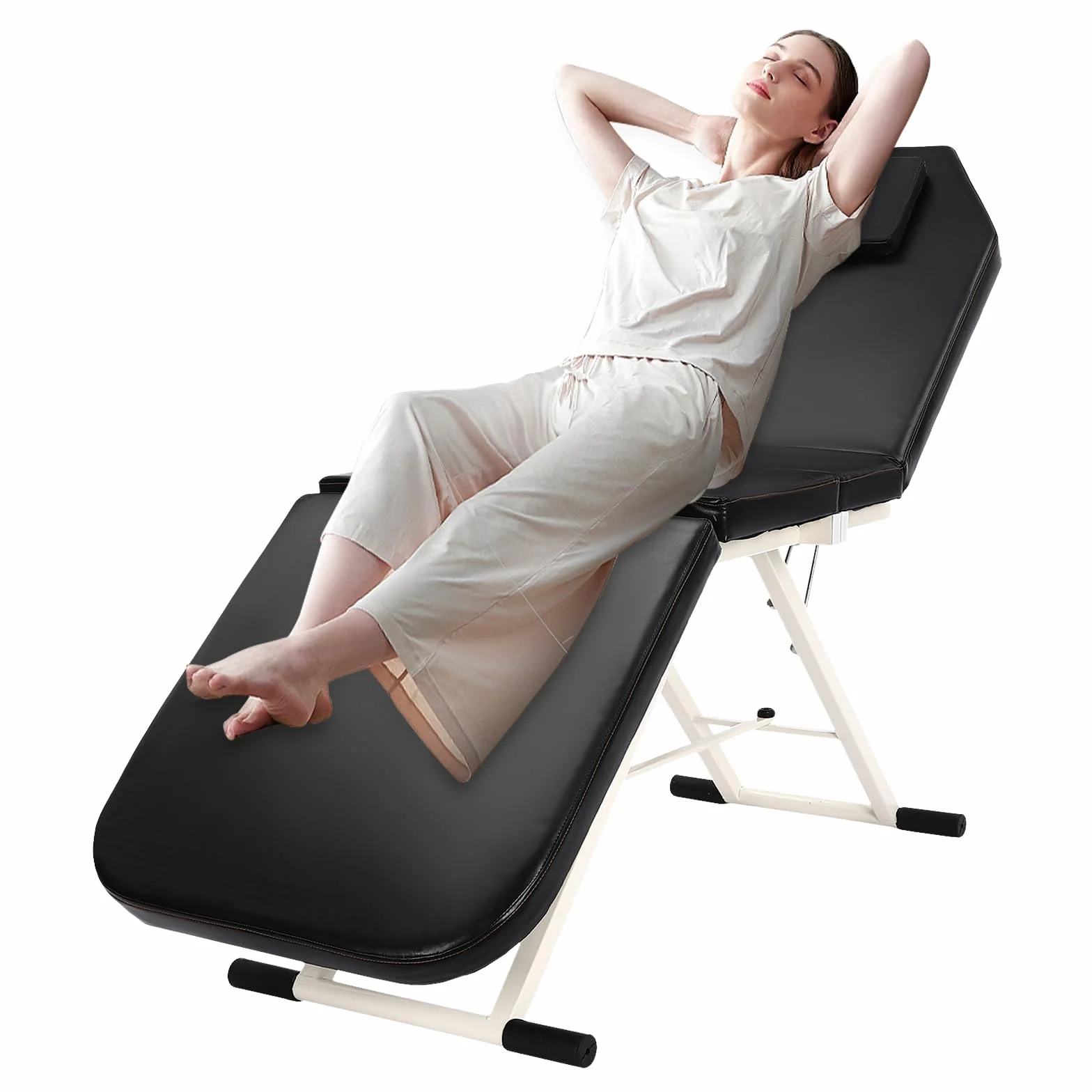 Faltbar Massagetisch Massagebank Klappbar Spa Salon Kosmetikliege Bettde Massageliege HöHeverstellbare Und Professionelle Komfortable FüR SchöNheit Klappbare Physiotherapie Tragbar 3Zonen