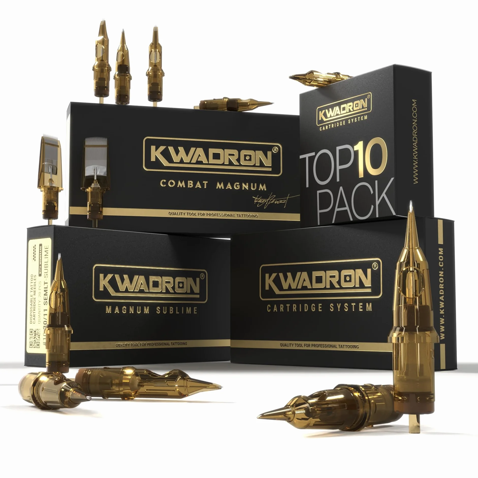 Kwadron Tattoo Cartridge System Round Liner Long Taper 0,25mm 1RL 3 RL 5RL 7RL 9RL 13 RL (1RL) 20pcs (25/7RL (20pcs)