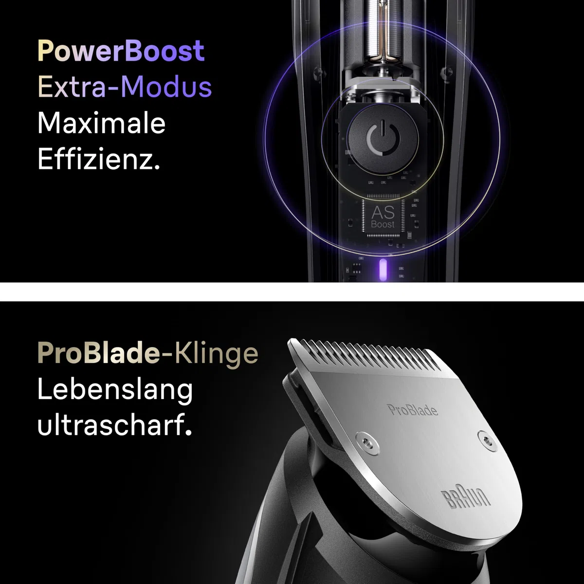 Braun Barttrimmer Series 9, Kabelloser Bartschneider Herren, BT9545, Chrom - Bart Rasierer mit 52 Längen, Trimmer mit 180 Min. Akku, Wasserdicht, Inkl. 10 Barber-Tools, Lebenslang Ultrascharfe Klinge