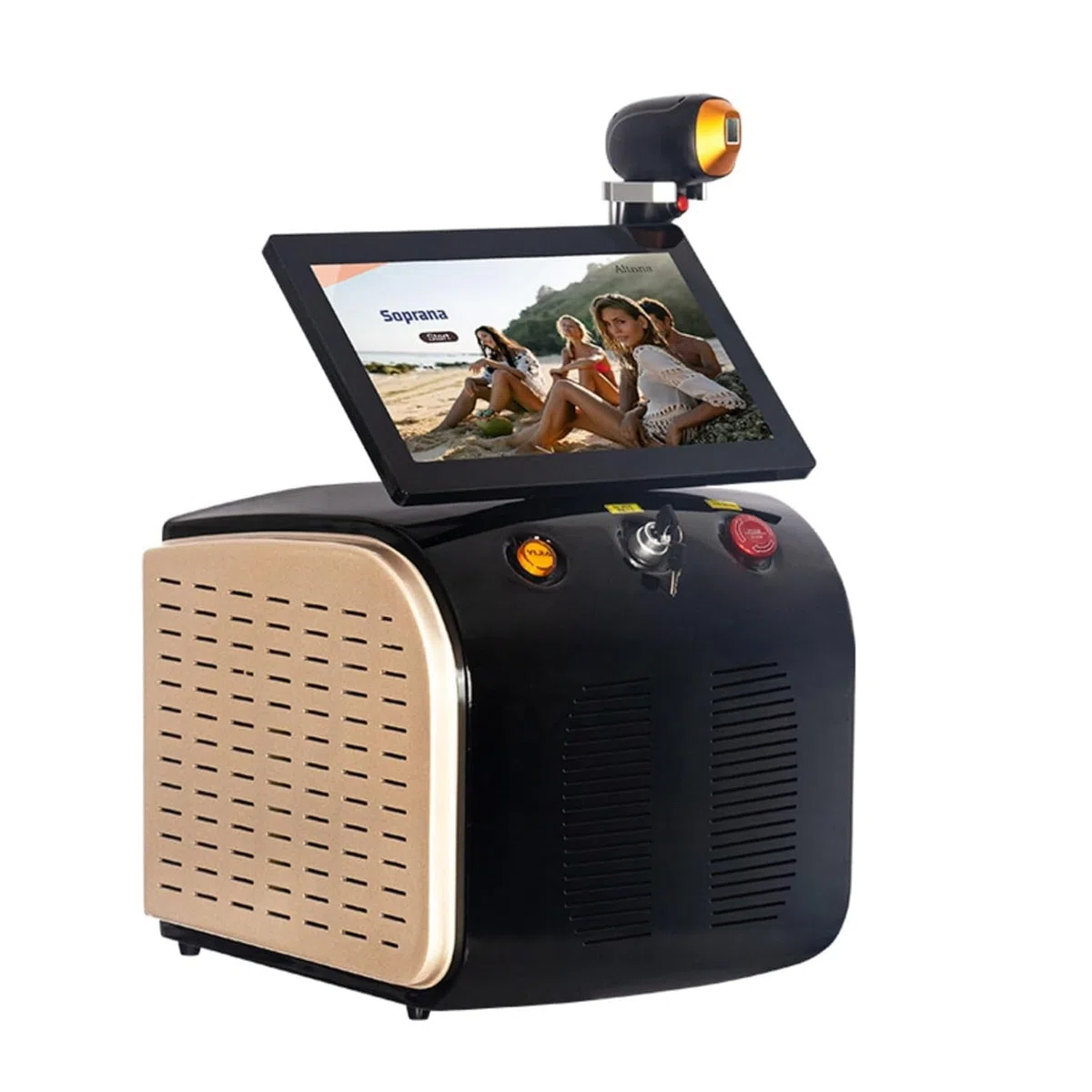 Haarentfernung mit 808-nm-Diodenlaser Eisiges Kühlsystem | 3 Wellenlängen Geeignet für Zuhause und Schönheitssalon