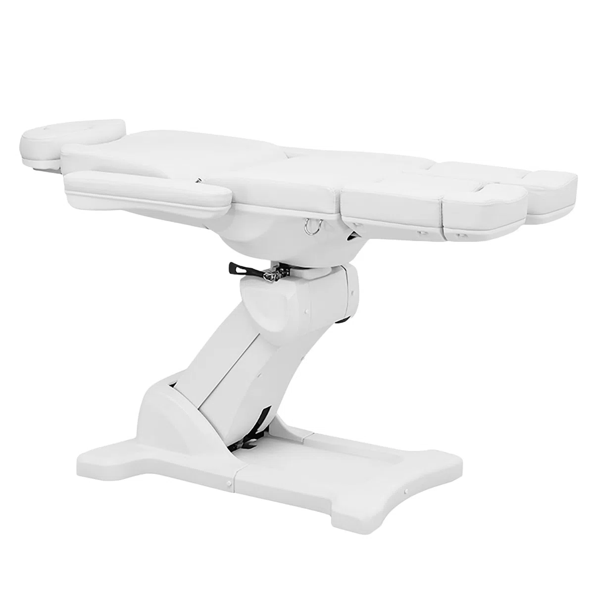 Physa Fußpflegestuhl Höhen-, Rücken-, Sitz-, Arm- und Fußeinstellung 150 kg Motor 200 W weiß Polster 9 cm Kosmetikstuhl Pedikürestuhl