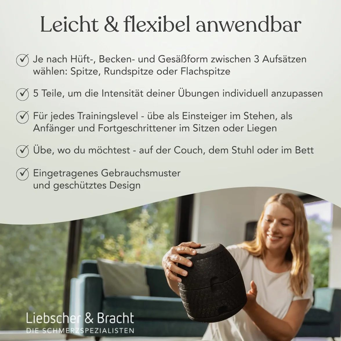 Liebscher & Bracht Original ISG-Ischias-Retter 5-teilig – Hilfsmittel zur Linderung von Hüft-, Gesäß- & Ischiasschmerzen