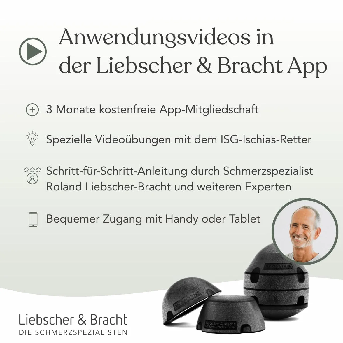 Liebscher & Bracht Original ISG-Ischias-Retter 5-teilig – Hilfsmittel zur Linderung von Hüft-, Gesäß- & Ischiasschmerzen