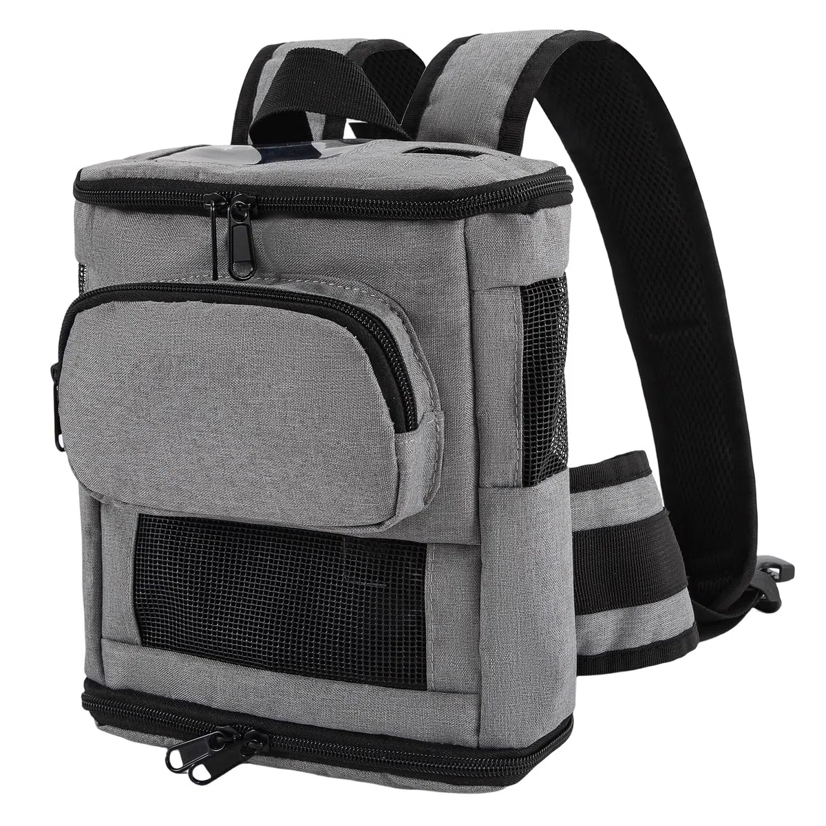 Tragbarer Sauerstoffkonzentrator Rucksack Kompatibel mit Inogen One G5 und Inogen Rove 6,Ultra leichte Sauerstoffmaschine Tragen Mesh Tasche für Reisen im Freien (Grau)