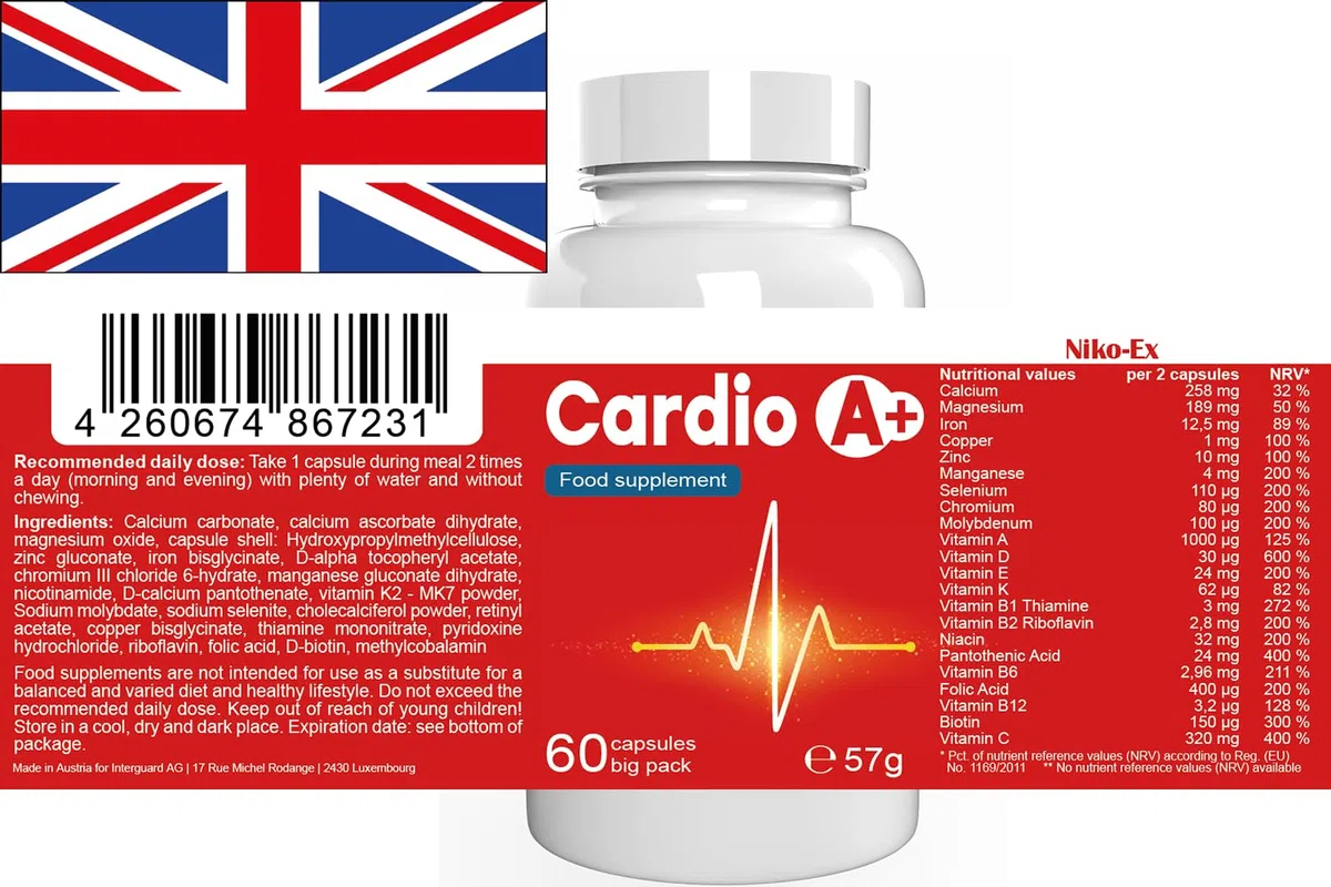 Cardio A - 300 Kapseln (5x 60 Kapseln), 5er Pack