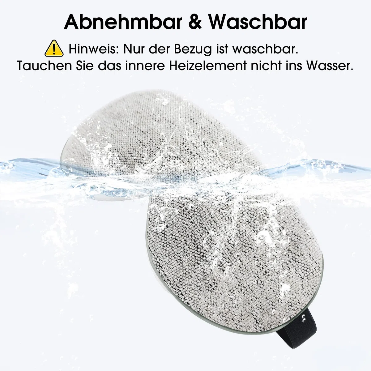 EASICUTI Augenmaske Wärmend, Kabellose WäRme-Augenkompresse Bei Trockenen Augen, Blepharitis & Gerstenkorn, Schlafverbesserung, 4 Temperaturstufen & Timer, Waschbarer Schlafmaske für Herren & Frauen