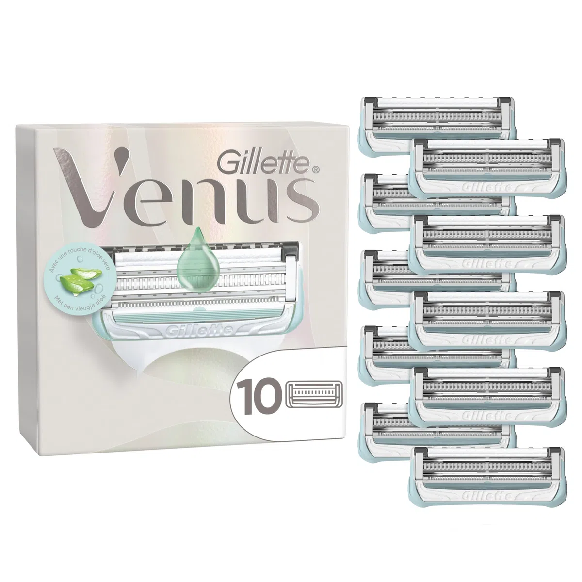 Gillette Venus Damen Rasierklingen — 12 ORIGINAL Ersatzklingen für Damen Nassrasierer, Damenrasierer für den Intimbereich — Kompatibel mit Venus Intimrasierer