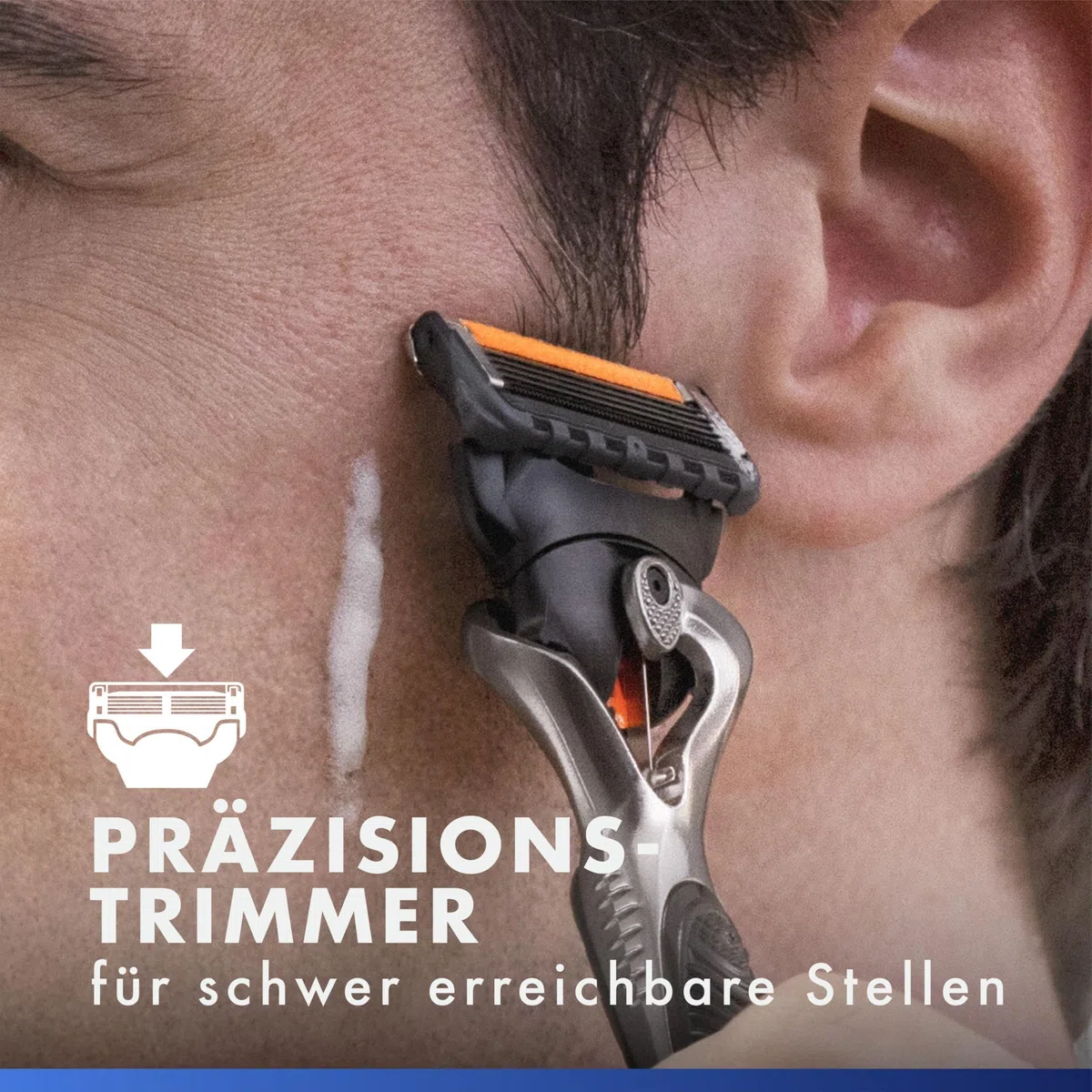 Gillette Proglide Rasierer Herren, Nassrasierer, Metall, Grau/Schwarz - Herrenrasierer, Inkl. 1 Handstück, 12 Rasierklingen mit Gleitstreifen Und 5 Klingen für Eine Gründliche, Langanhaltende Rasur