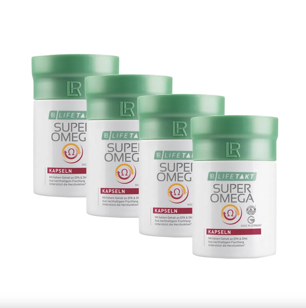 LR Super Omega Kapseln im 4er-Set = 4 Dosen mit je 100g / 60 Kapseln