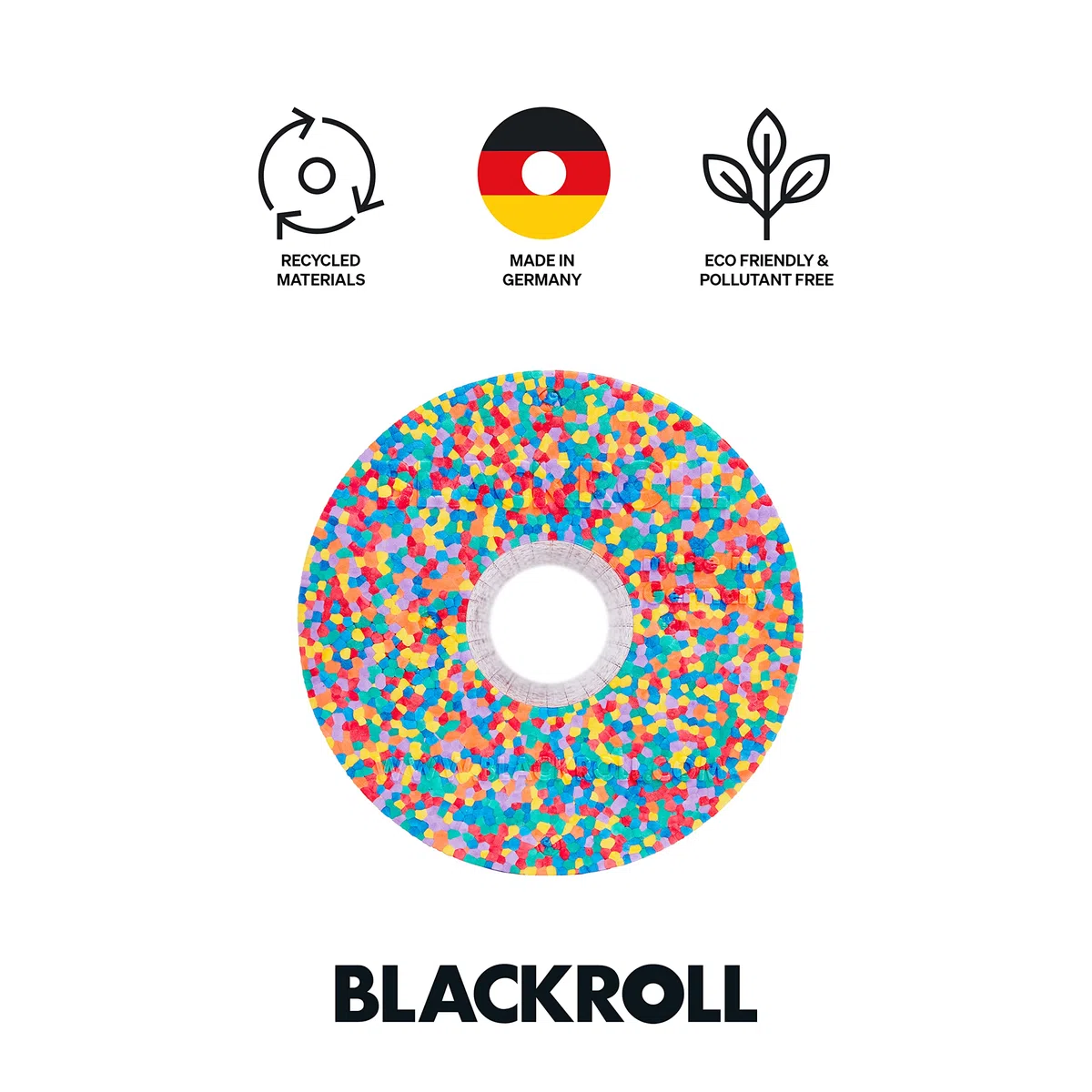 BLACKROLL® STANDARD - Originale Faszienrolle (30 x 15 cm), Fitness-Rolle zur Selbstmassage von Rücken und Beine, effektive Massagerolle für funktionales Training, mittlere Härte, Made in Germany