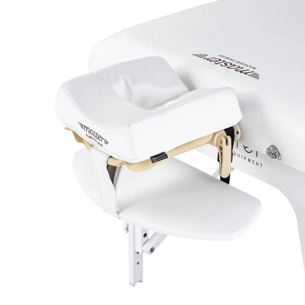 Master Massage 79cm Montclair Mobil Massageliege Klappbar Massagebett Massagebank Kosmetikliege Portable Beauty Bed Holzfüße Paket Schneeweiß