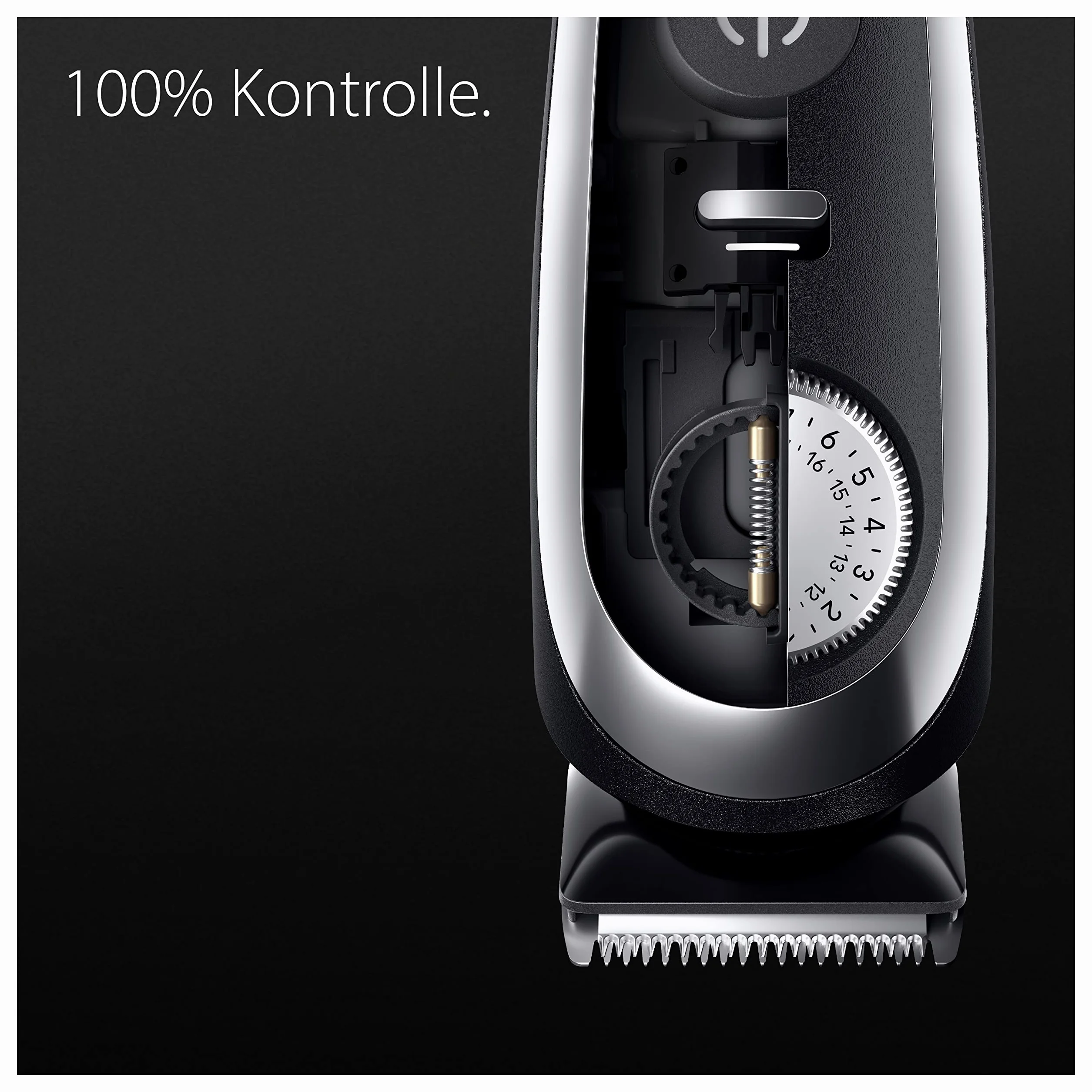 Braun Barttrimmer Series 9, Elektrischer Bartschneider Herren mit 11 Barber-Tools, Ultrascharfe ProBlade Klinge, 180 Min Akkulaufzeit, Kabelloser Bartrasierer, 40 Längen, Wasserdicht, BT9440, Chrom