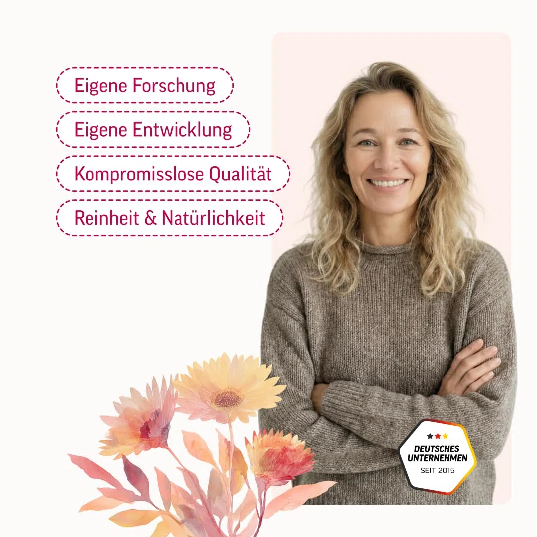 edubily® Meno Balance Kapseln – Pflanzlicher Komplex mit Nachtkerzenöl, Safran-, Hopfen-, Rotklee- & Ginseng-Extrakt für Frauen rund um die Menopause - Standardisiert - Ohne Soja - Vegan (120 Kapseln)
