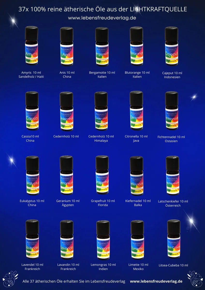 Set 36 Ätherische Öle 100% Beste Qualität - Feinste Düfte