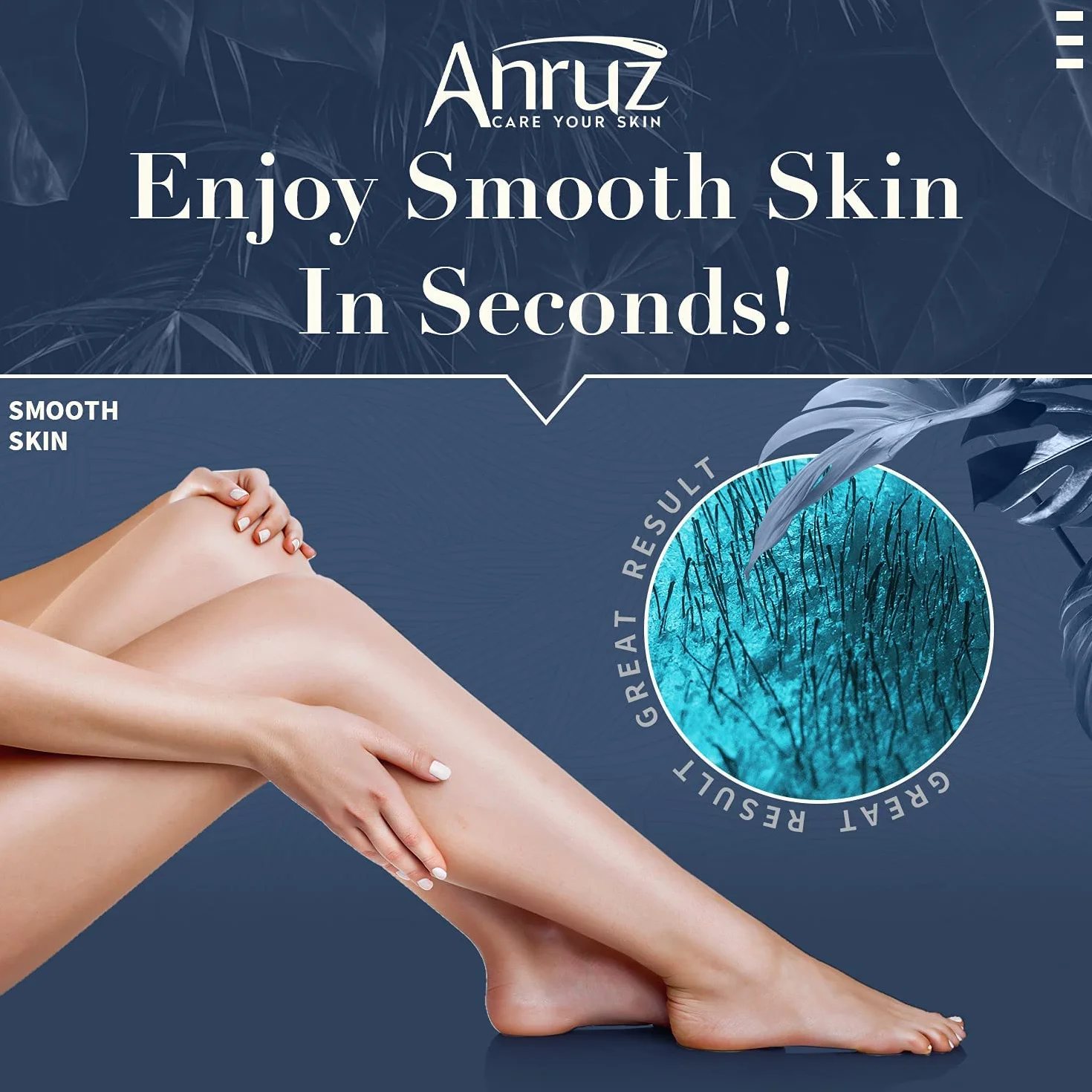 ANRUZ Waxing Set- Digital Wachswärmer Wachs Haarentfernung mit 500g Wachsperlen, ein Vor und Nachbehandlungslosion und 20 WaHausechsstäbchen- Wax Maschine für Ganzkörper zu Hause