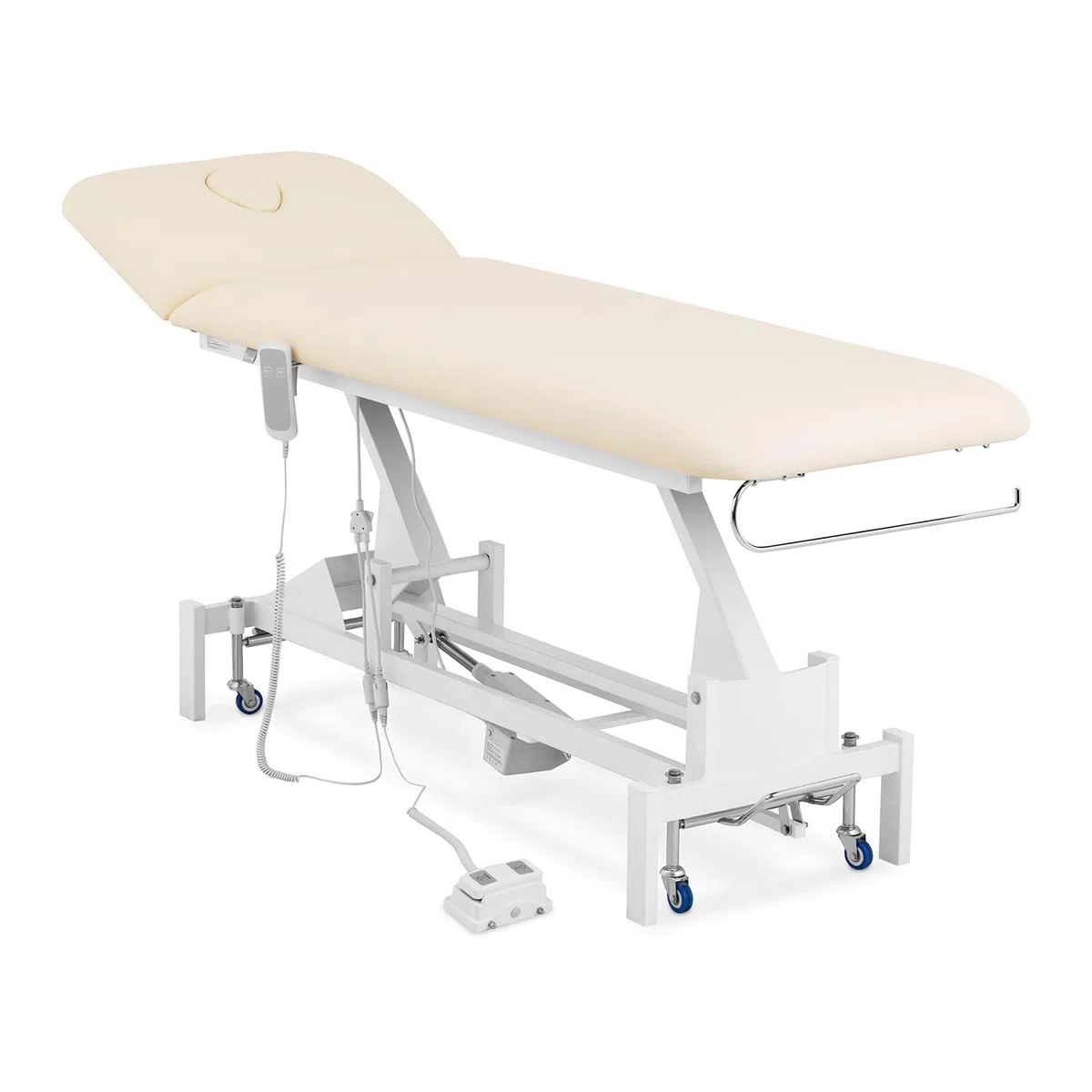 Physa Physa Lille BEIGE Massageliege beige 200 kg Räder Fußpedal Massagebank Therapieliege