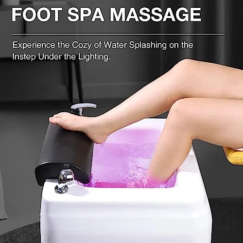 Fußbadewanne mit automatischer Abfluss- und Temperaturregelung für Zuhause, Spa, Pediküre und Detox