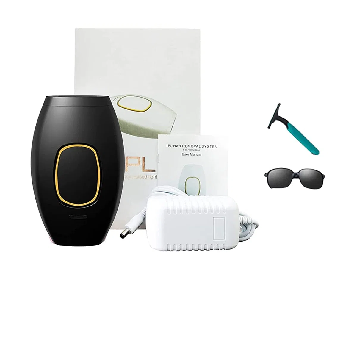 5minskin At-Home Laser Haarentfernung Handgerät, 5minskin Laser Haarentfernung, Licht Haarentfernung Geräte, Laser Haarentfernung Geräte für Frauen Männer (Schwarz)