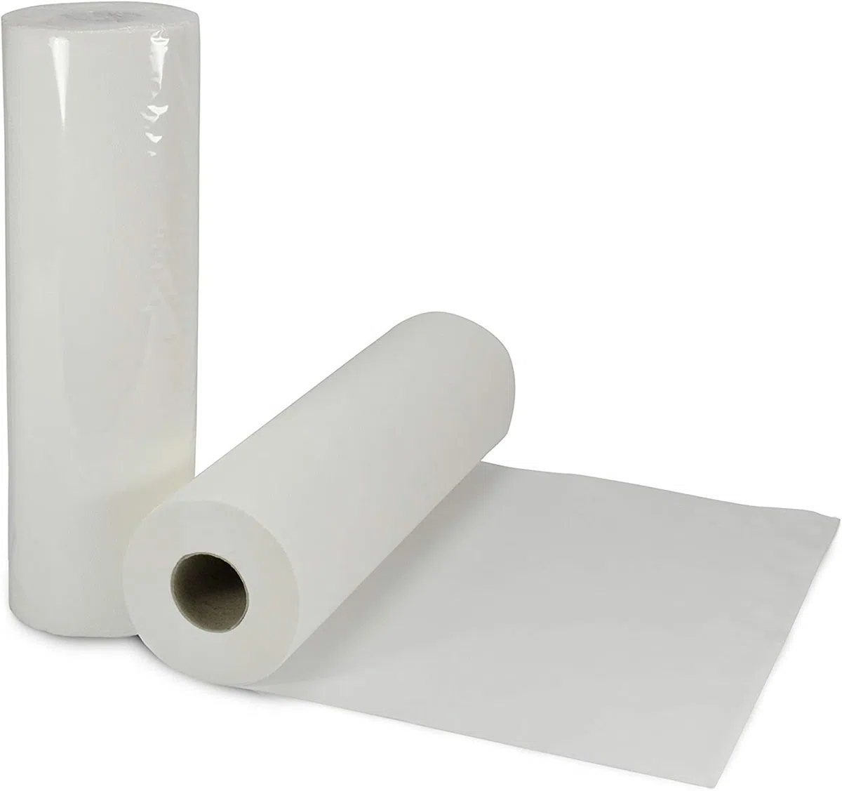 MEDI-INN Ärzterollen 2-lagig 9 Rollen | hochwertige weiße Liegenabdeckung | perforierte Papierrolle | Ideal für Krankenhäuser, Praxen, Tattoostudios (59 cm x 50 m)