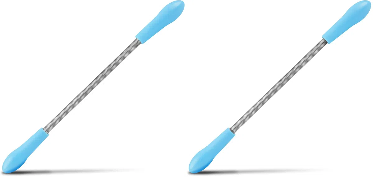 Gesichtshaar-Epilierer für schnelle und manuelle Haarentfernung in Blau (Packung mit 2)