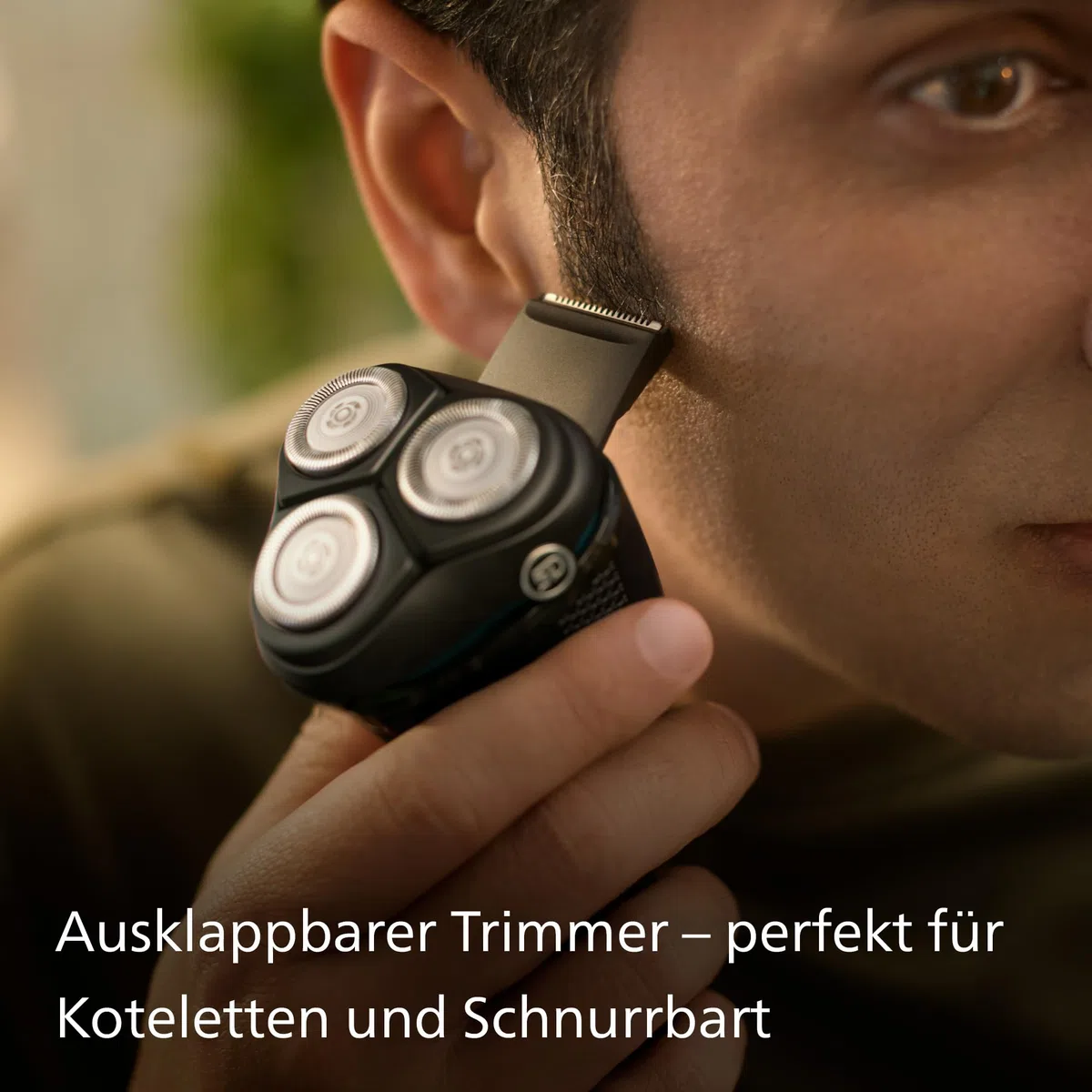 PHILIPS Shaver Series 3000 – Elektrischer Rasierer für Herren: Nass- & Trockenrasur, mit SkinProtect-Technologie, in Anthrazit, mit ausklappbarem Bartschneider, kabellos (S3145/00)