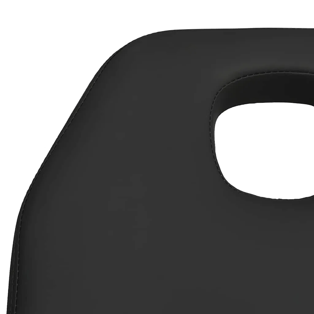 Massagetisch Schwarz 180 x 62 x 86,5 bis 118 cm, höhenverstellbar mit Gasfeder, drehbar 360 Grad, Kosmetikliege für Salon, Spa, Tattoo, Praxis und Wellness