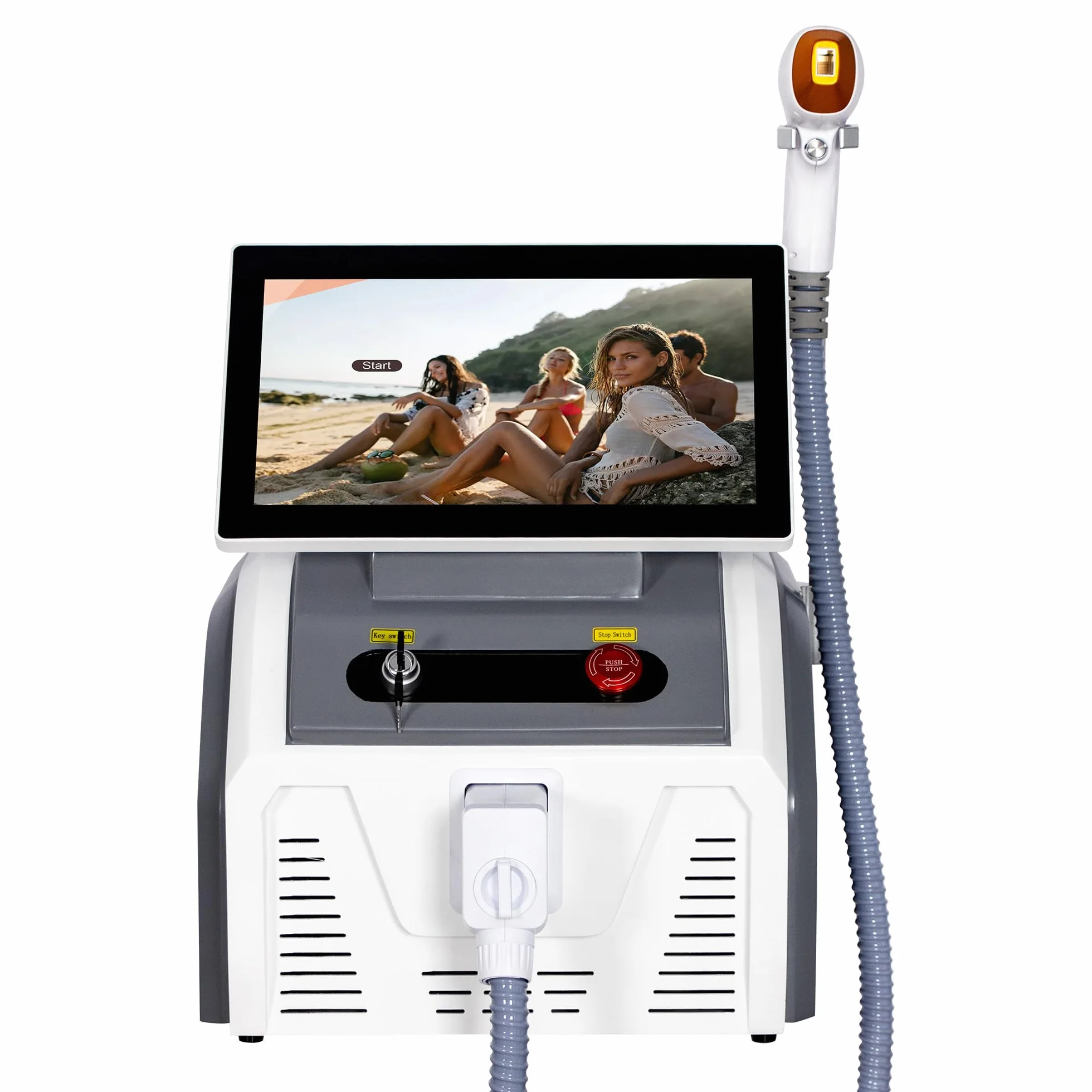 808nm Diodenlaser Haarentfernungsgerät 3 Wellen Eis Titan schmerzfreie dauerhafte Alexandrit Technologie für professionelle Salons 2026