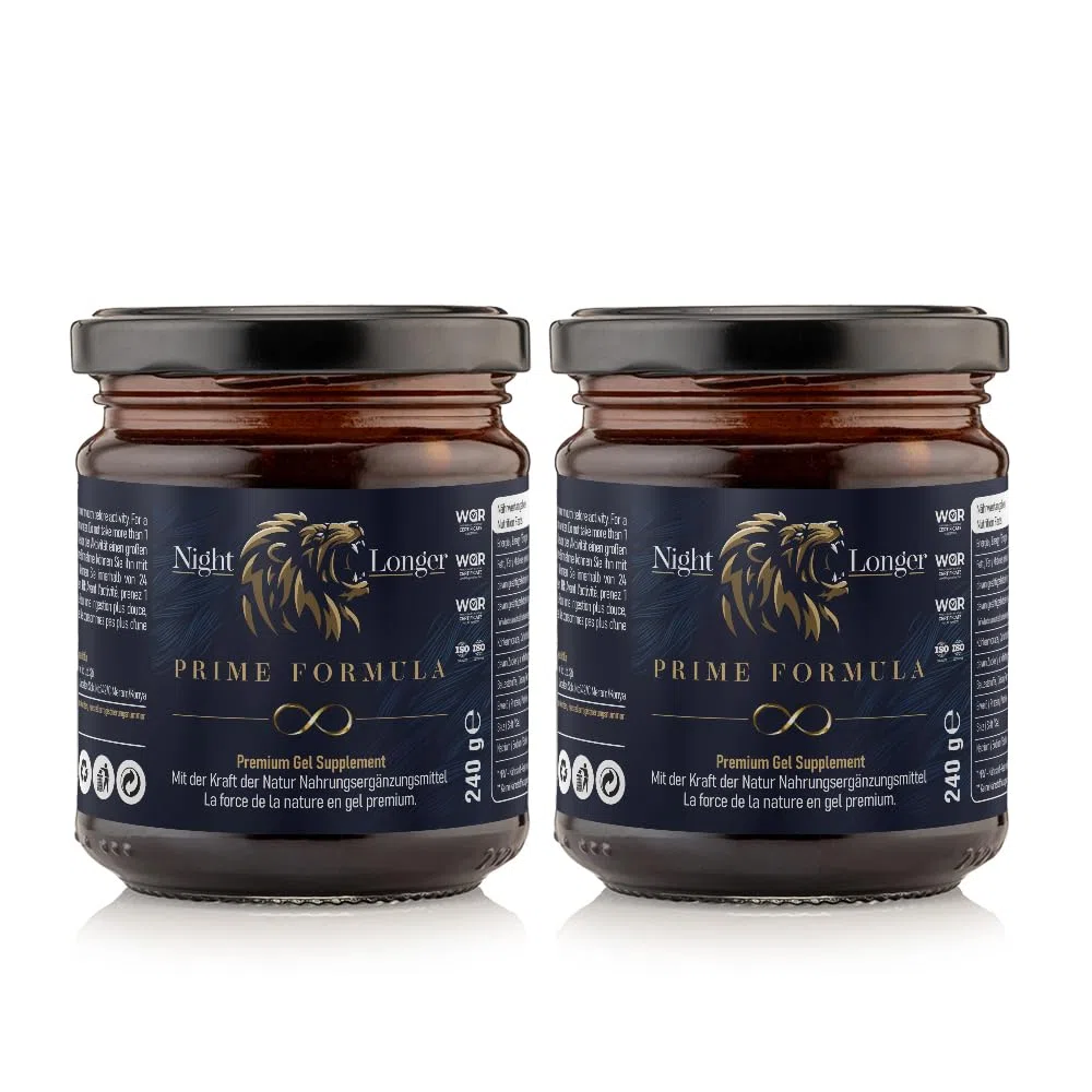 Prime Formula Gel, 240gr Sofortwirkung, Extra Stark für aktive Männer, Ginseng & Tribulus Terrestris - 2 Stück