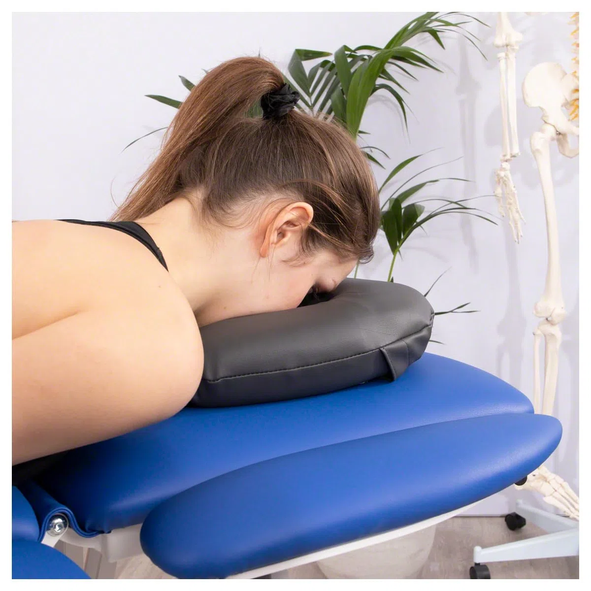 Sport-Tec Nasenhörnchen Gesichtskissen Massagekissen aus Kunstleder für die Therapieliege