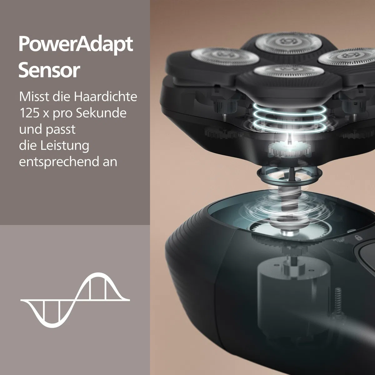 PHILIPS Head Shaver Pro Series 9000 – Glatzenrasierer für Herren und Frauen, elektrischer Rasierer mit flexiblem 360grad-Scherkopf und ComfortCut-Klingen, sanft zur Haut, Modell HS9980/15