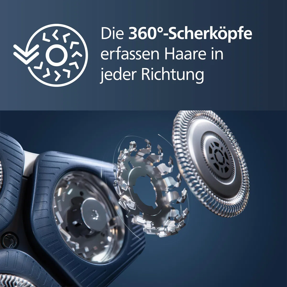 PHILIPS Shaver Series 7000 – Elektrischer Rasierer für Herren, Nass- und Trockenrasierer mit aufklappbarem Trimmer, Ladestation & Reiseetui (Modell S7887/35)