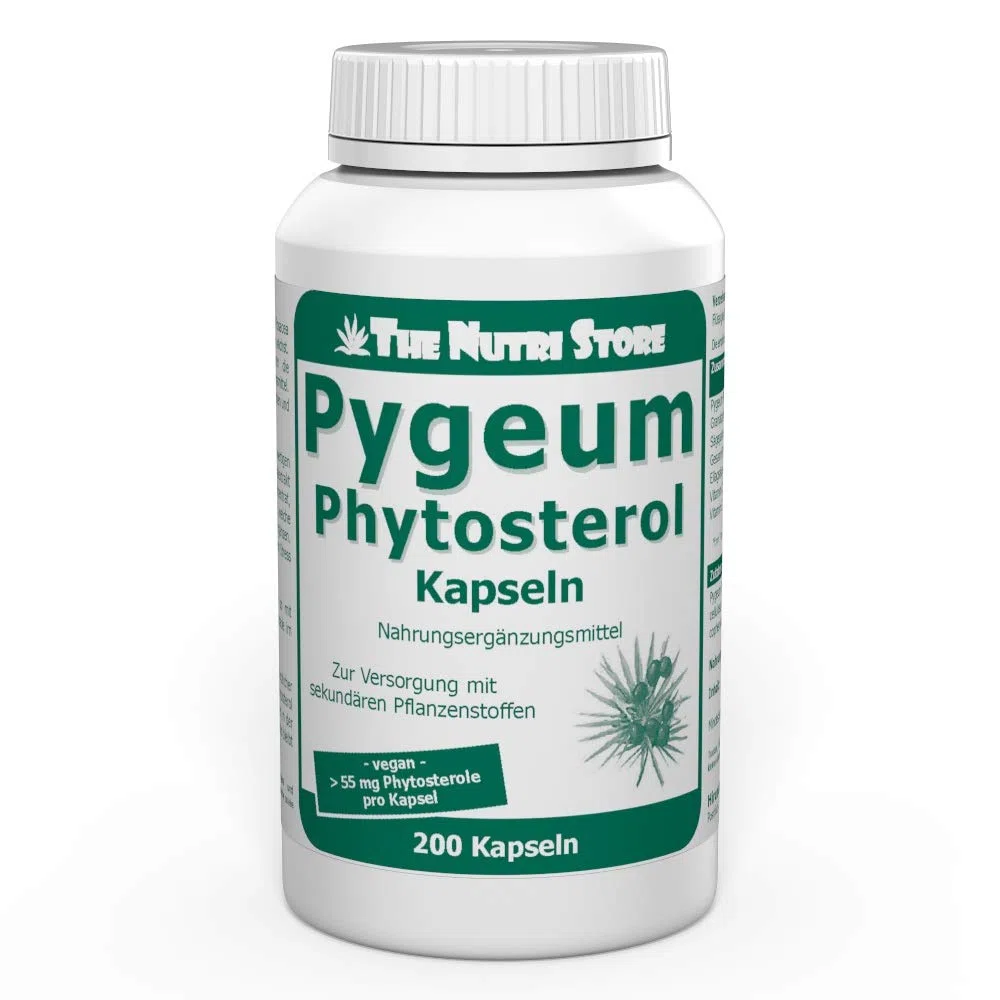 Pygeum Phytosterol vegane Kapseln 200 Stk. - Zur Versorgung mit sekundären Pflanzenstoffen - 3-6 Monatsvorrat