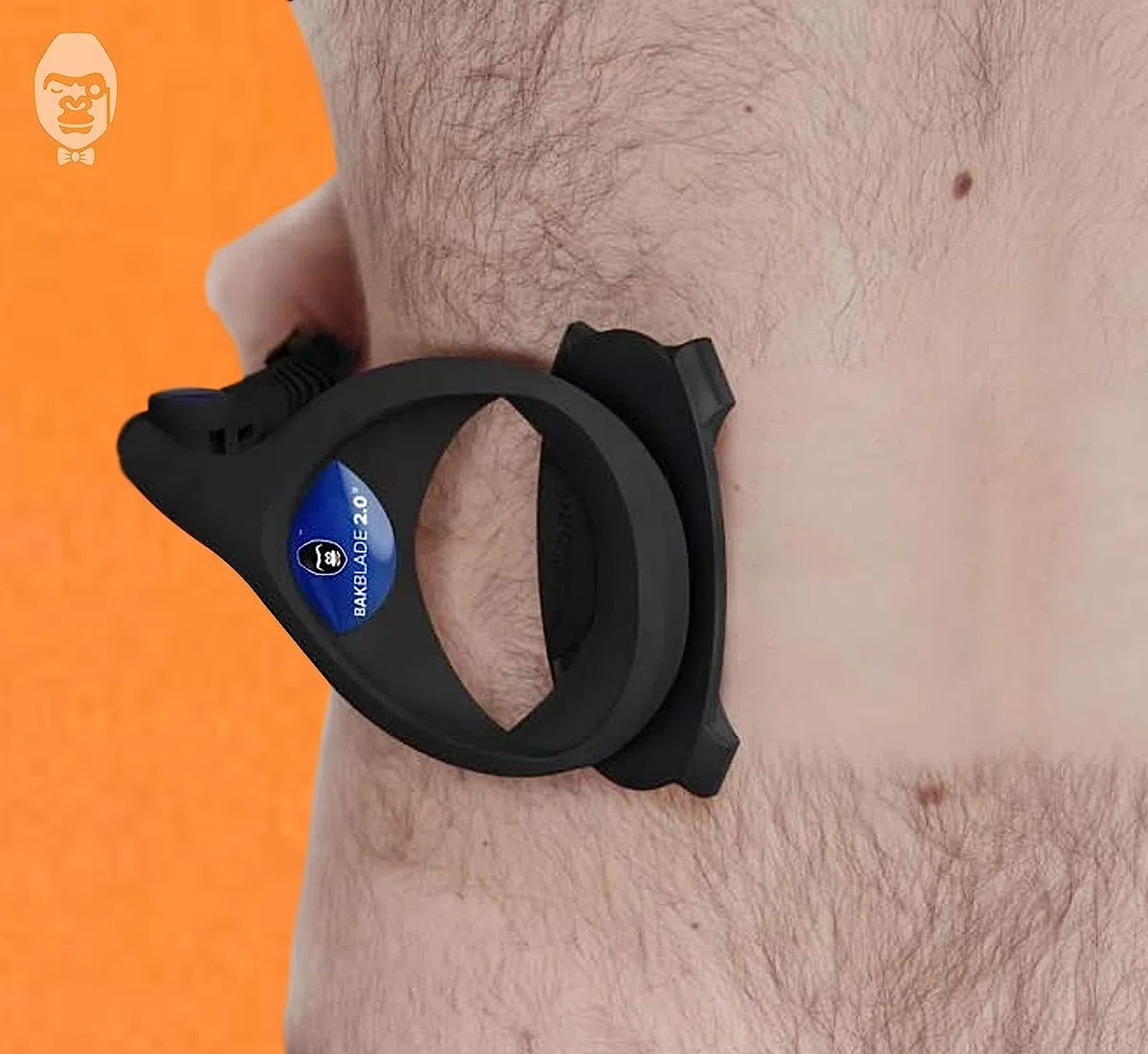 BaKblade 2.0 Back Shaver, Rückenrasierer und Körperrasierer für Männer Idealer Herren-Rasierer für einen Glatten Rücken Inkl. 2 Rasierklingen