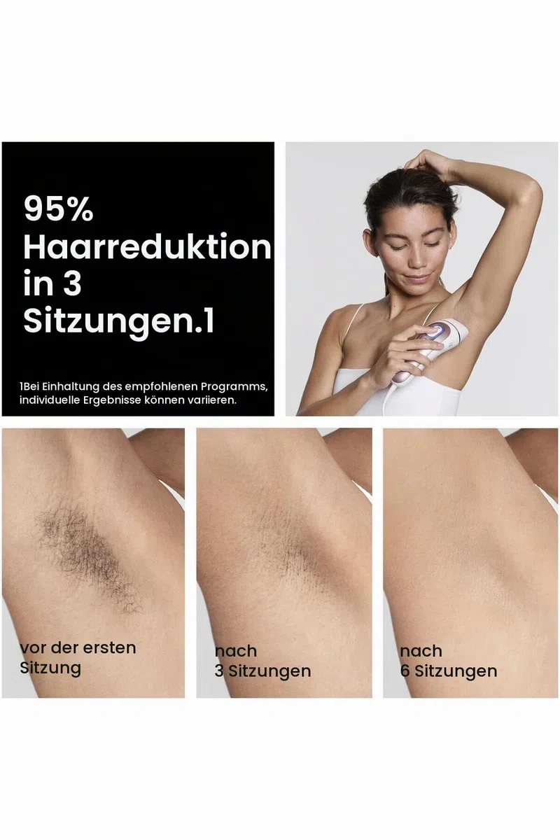 Braun Skin I·Expert Intelligentes Pulsed Light Epilierer, Laser-Haarentfernung für Frauen zu Hause, permanente Haarreduktion, kostenlose App, Kulturbeutel, Mini-Epilierer, Gillette Rasierer