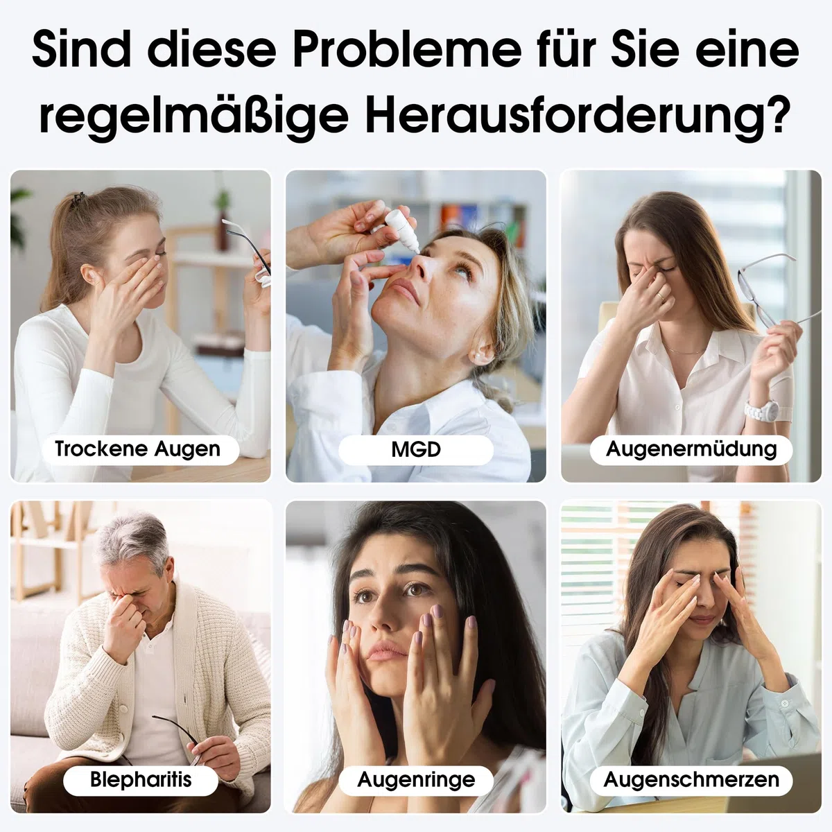 EASICUTI Augenmaske Wärmend, Kabellose WäRme-Augenkompresse Bei Trockenen Augen, Blepharitis & Gerstenkorn, Schlafverbesserung, 4 Temperaturstufen & Timer, Waschbarer Schlafmaske für Herren & Frauen