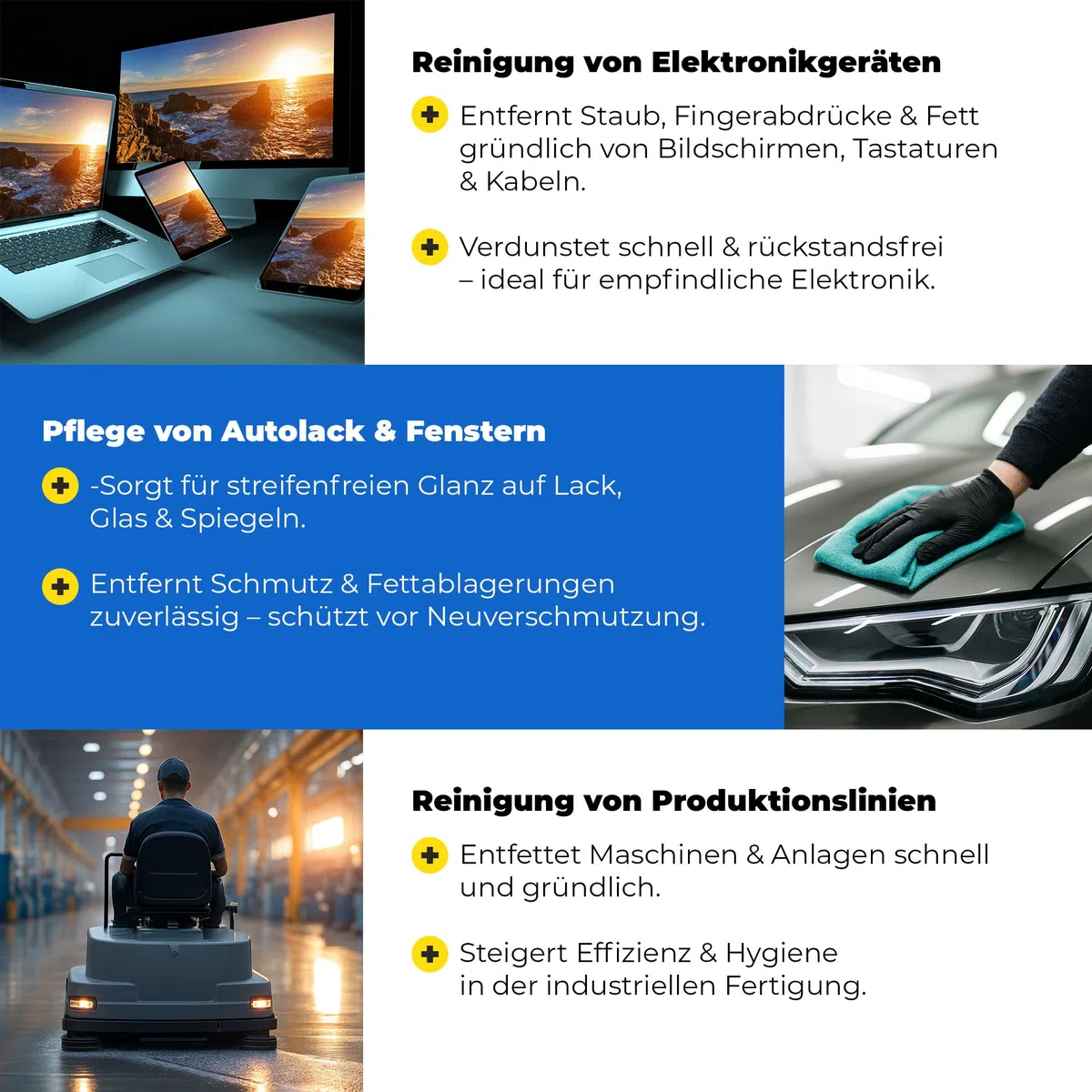 Isopropanol 99,9% IPA 10 x 20L – Isopropylalkohol Reinigungsalkohol für Elektronik, Glas, Auto & Werkstatt – Klebereste Entferner, fettlösend & rückstandsfrei