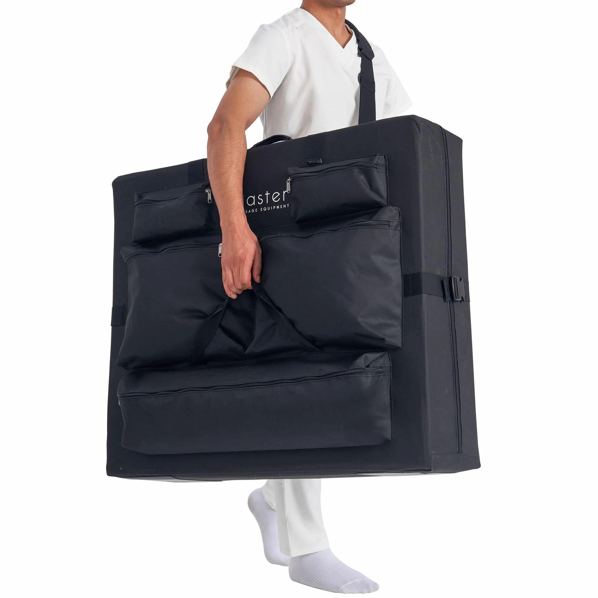 Master Massage Nylon Universal Tisch Tragetasche für tragbare Massageliege, Schwarz