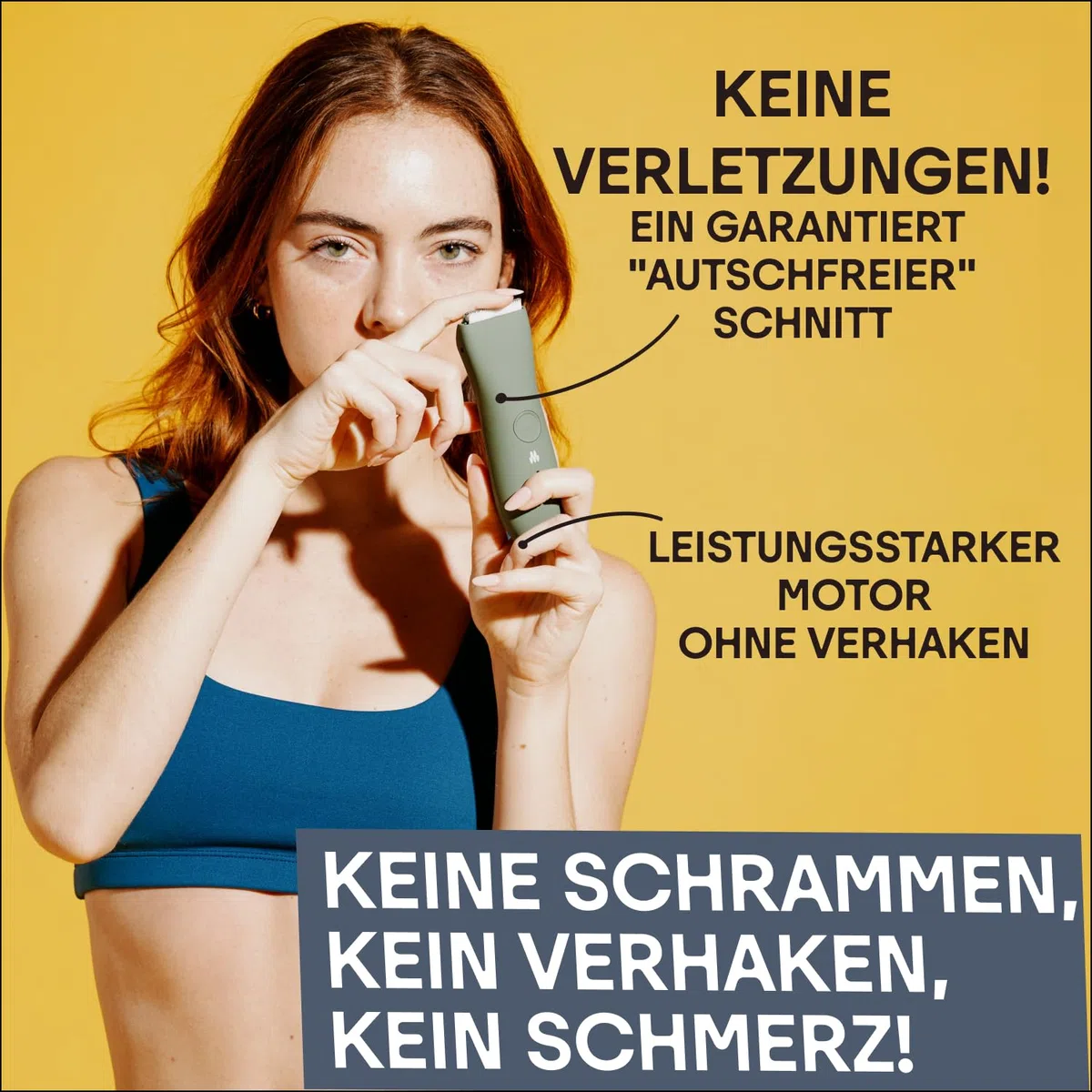 MERIDIAN Ocean Original Intimrasierer Mann, Bodygroom Herren, Körperhaartrimmer, Body Trimmer Herren, Schamhaar Rasierer Männer, Elektrischer Trimmer, Nass Trocken Groomer Blau Pflege Set Männer