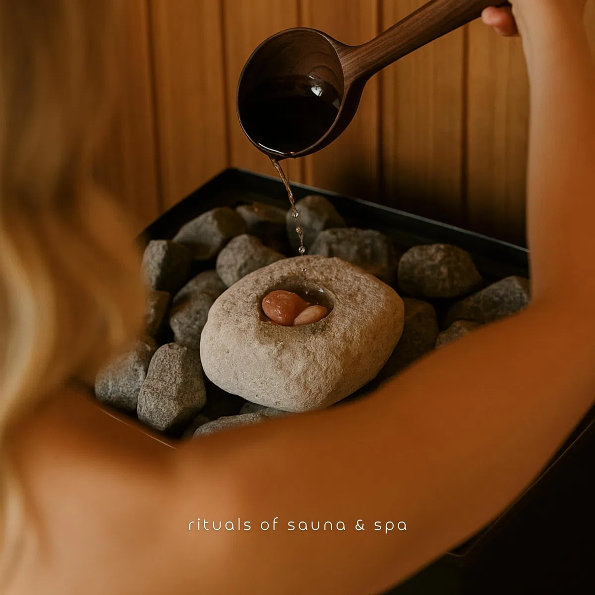 wellow® Sole-Set für die Sauna – 1 kg Himalaya-Salzkristalle + Spezial-Dampfstein – für intensiven Sole-Aufguss & wohltuendes Saunaklima – Saunasalz für Sauna & Solebad