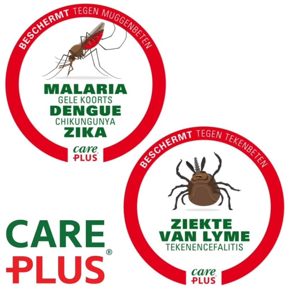 Care Plus DEET Mückenspray 50% + Textile Spray Set - Insektenschutz für Haut und Kleidung - langanhaltender Schutz gegen Insekten - Mückenschutz Kleidung und Haut Set für tropische Reisen und Outdoor