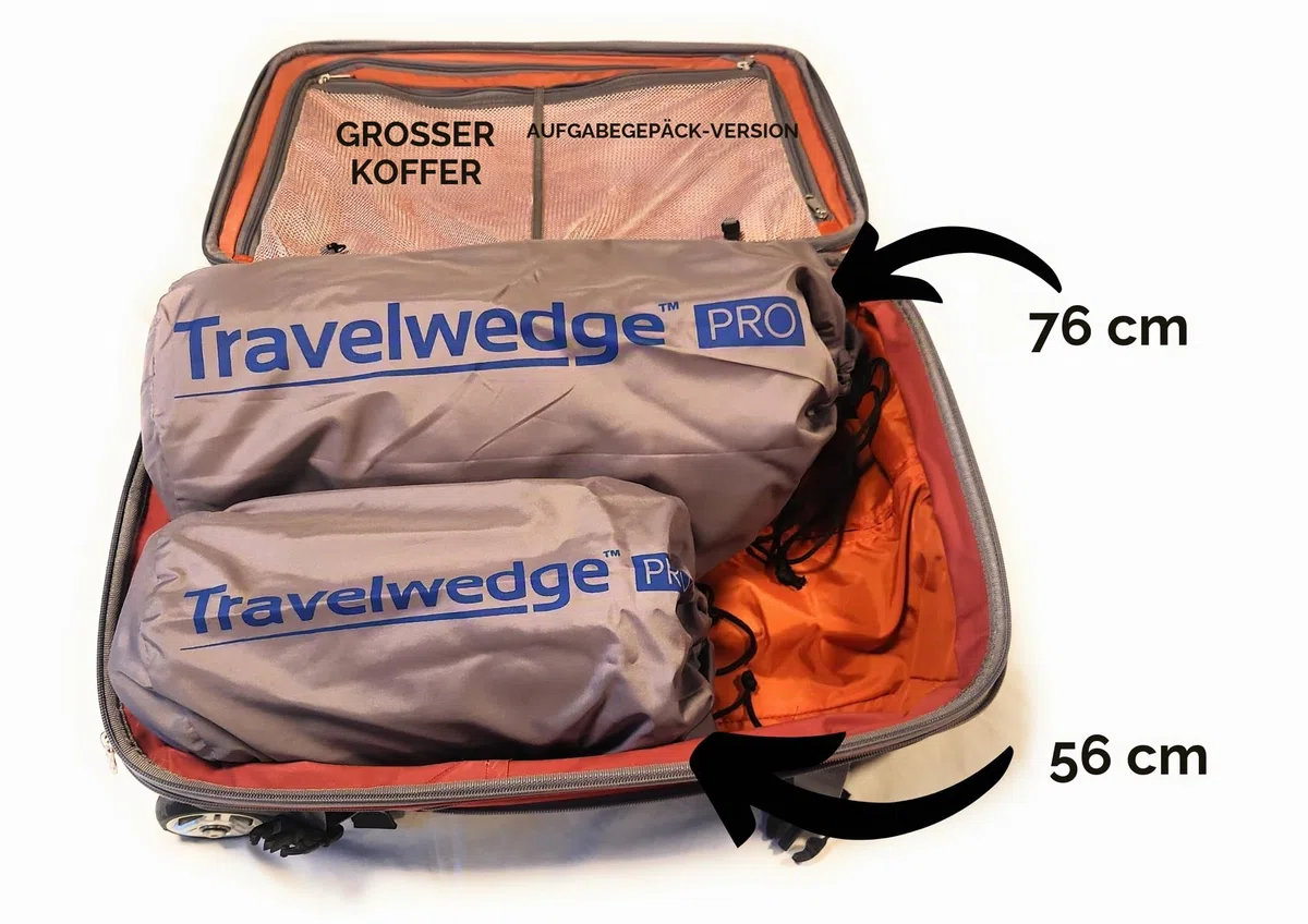 Selbstaufblasendes Bett-Keilkissen | leicht für Reisen | Keilkissen zum Schlafen und sauren Reflux, Sodbrennen und GERD-Kissen