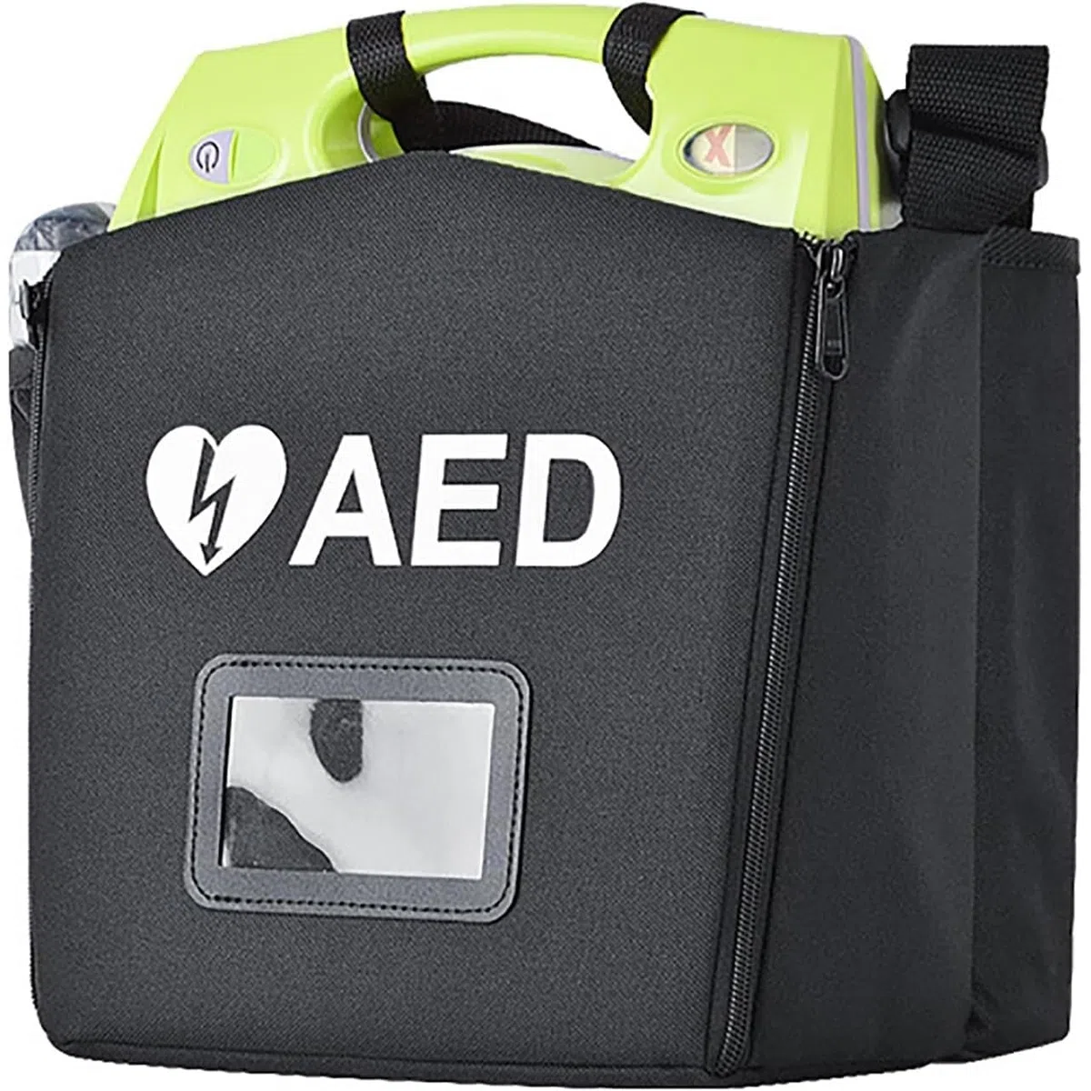 Tragbare AED-Aufbewahrungstasche, AED-Defibrillator-Tasche, mit verstellbarem Riemen und Griff, AED-Defibrillator-Notfallinstrumentenbehälter, for Zuhause, Büro, öffentliche Orte.