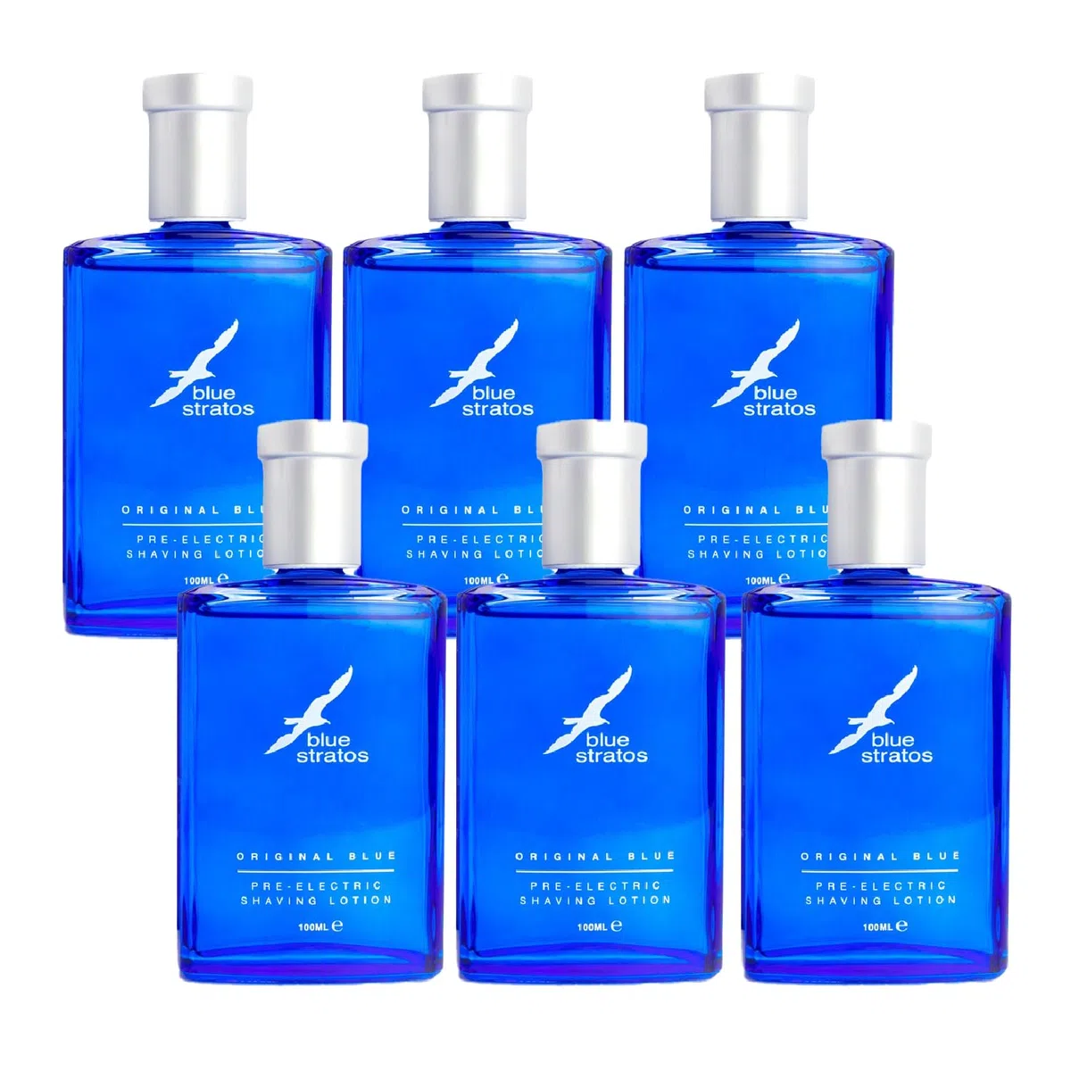 Blue Stratos Mens Grooming Pre Electric Shaving Lotion 100ml Gift Set Of 6 Uk by Blue Stratos