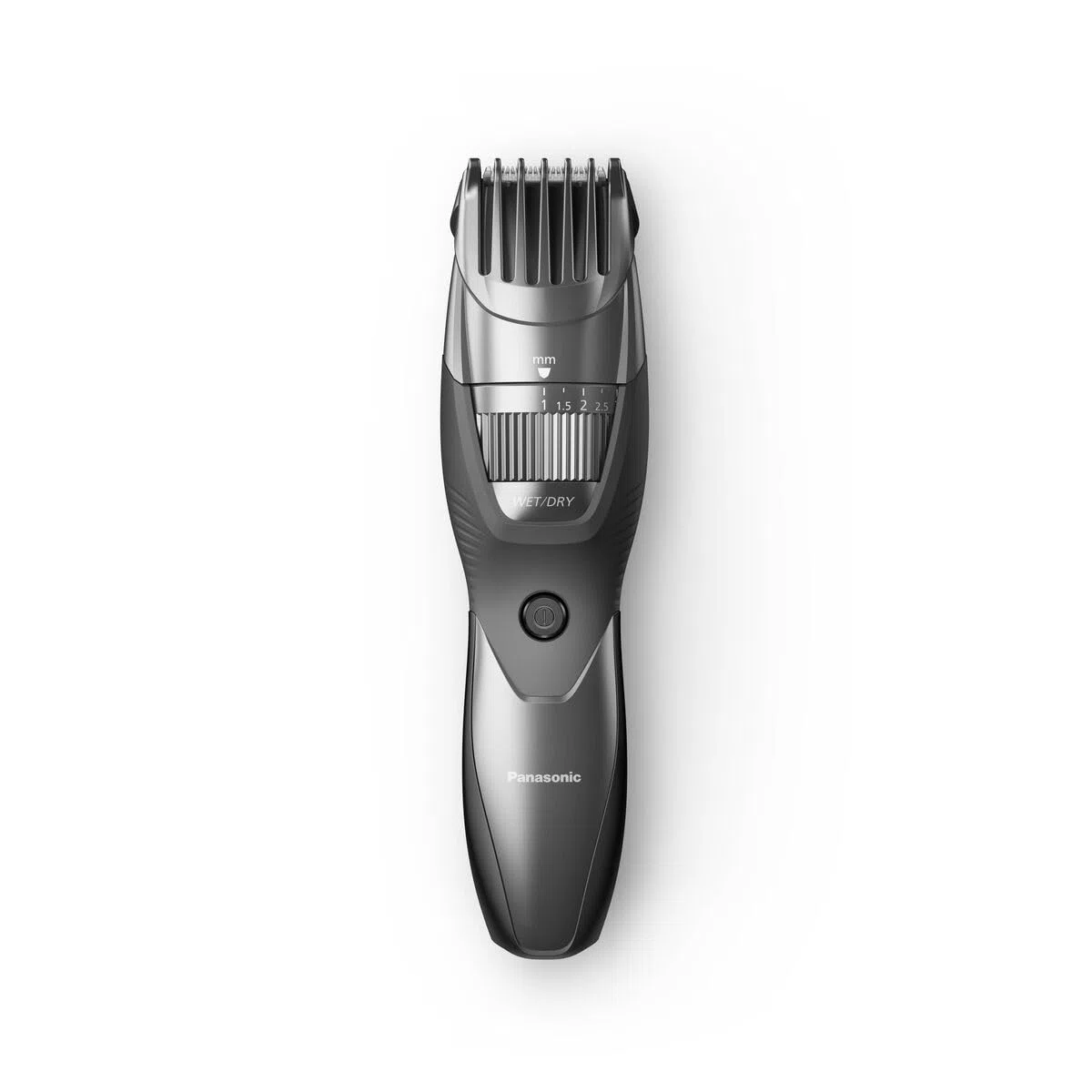 Panasonic ER-GB44-H503 WET&DRY Bartschneider für Herren, mit Kamm, Schnelleinstellung, wiederaufladbar, Edelstahl, lange Akkulaufzeit, waschbar, 20 Einstellungen, Silber