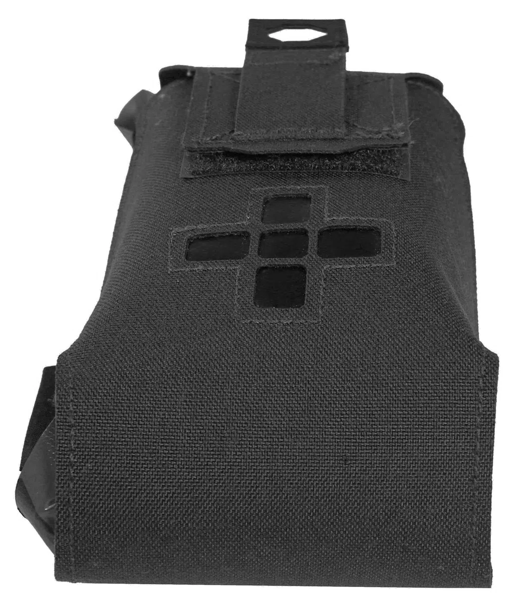 WARRIOR - A.S. was Laser Cut Small Horizontal IFAK, Schwarz