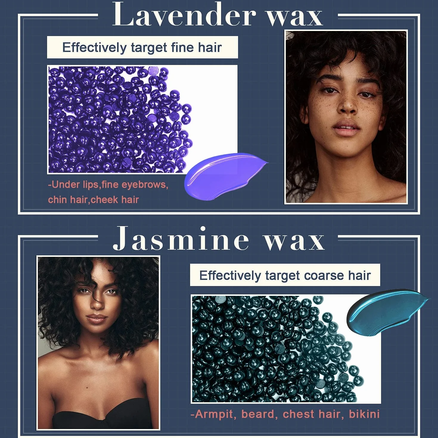ANRUZ Waxing Set- Digital Wachswärmer Wachs Haarentfernung mit 500g Wachsperlen, ein Vor und Nachbehandlungslosion und 20 WaHausechsstäbchen- Wax Maschine für Ganzkörper zu Hause