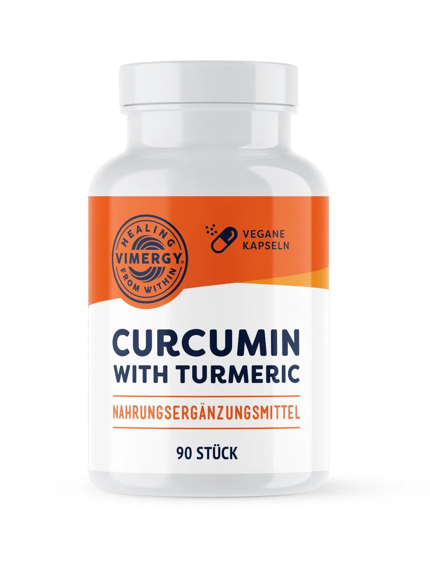 Vimergy Curcumin mit Gelbwurz Kapseln, 30 Einnahmen – Kräuter-Zusätze – Curcuma Kapsel Flüssiger Füllung – Vegane Curcumin & Kurkuma Kapseln – Gentechnik- und Glutenfrei (90 Stk.)