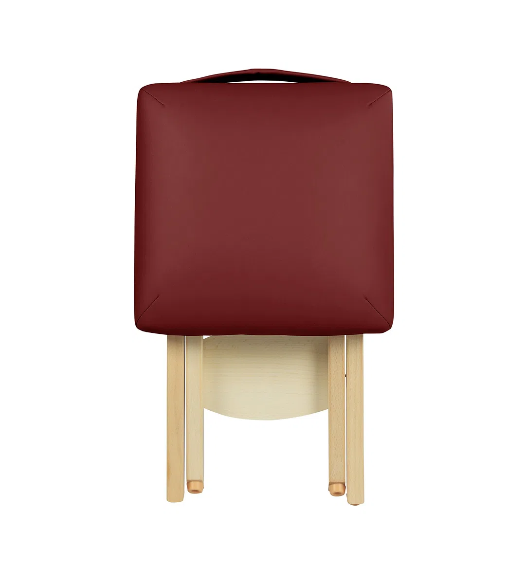 Master Massage Arbeitshocker Klapphocker Klappstuhl für Massageliege Hocker America Brand Burgund
