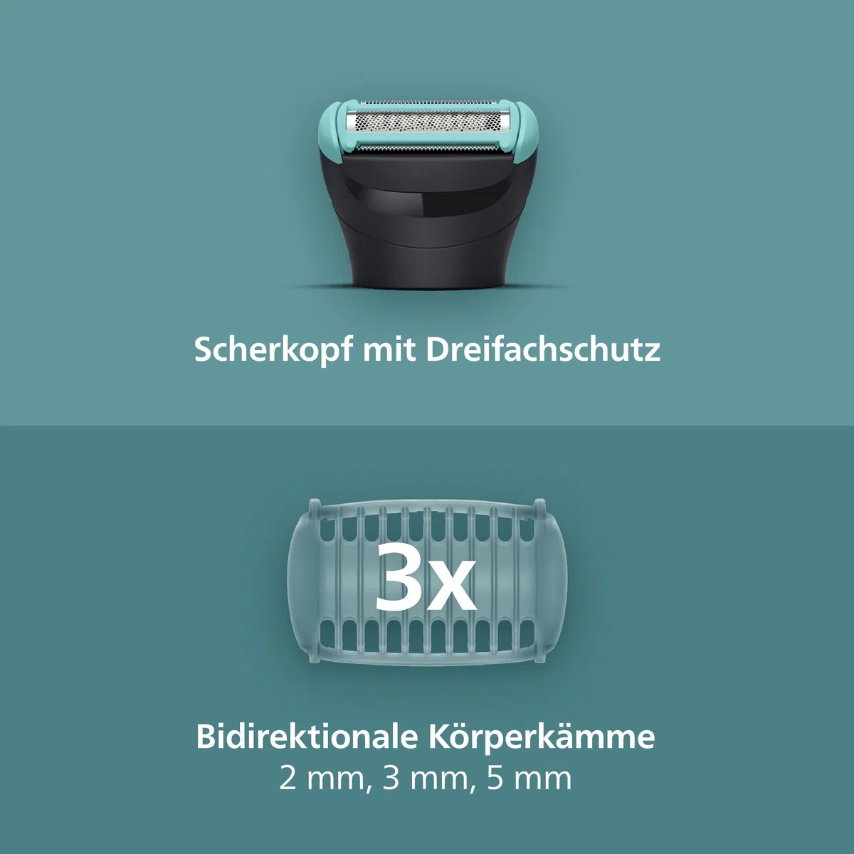 Philips Bodygroom Series 5000 – Trimmer für Männer mit Rasiersystem mit Dreifachschutz, auch zur Nutzung im Intimbereich, 100% duschfest, 100 Min. Laufzeit, Modell BG5470/15
