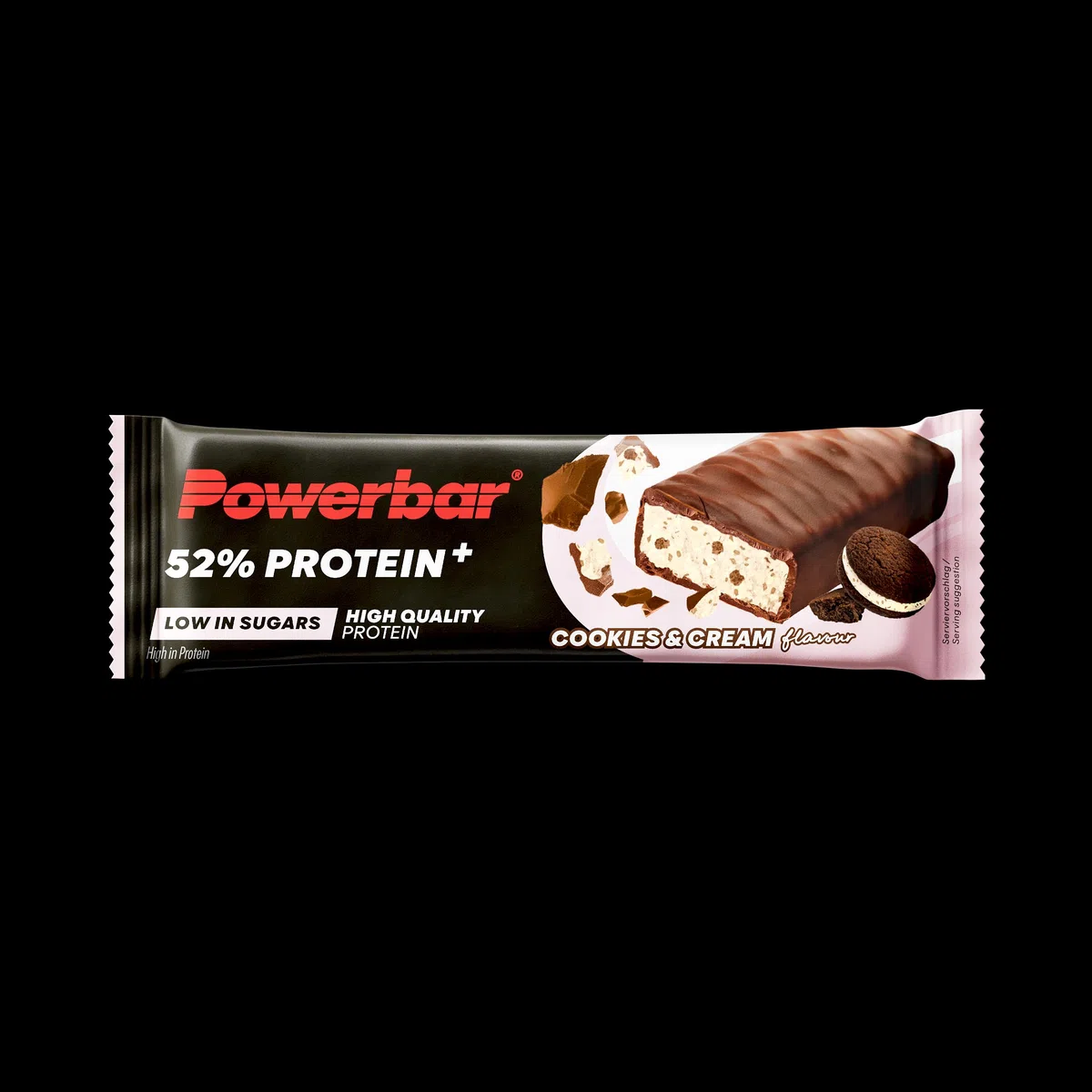 Powerbar - 52% Protein Plus - Cookies&Cream - 20x50g - High Protein Low Sugar Riegel